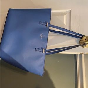 Kate Spade Sunflower Blue Bag/Purse with Zipper